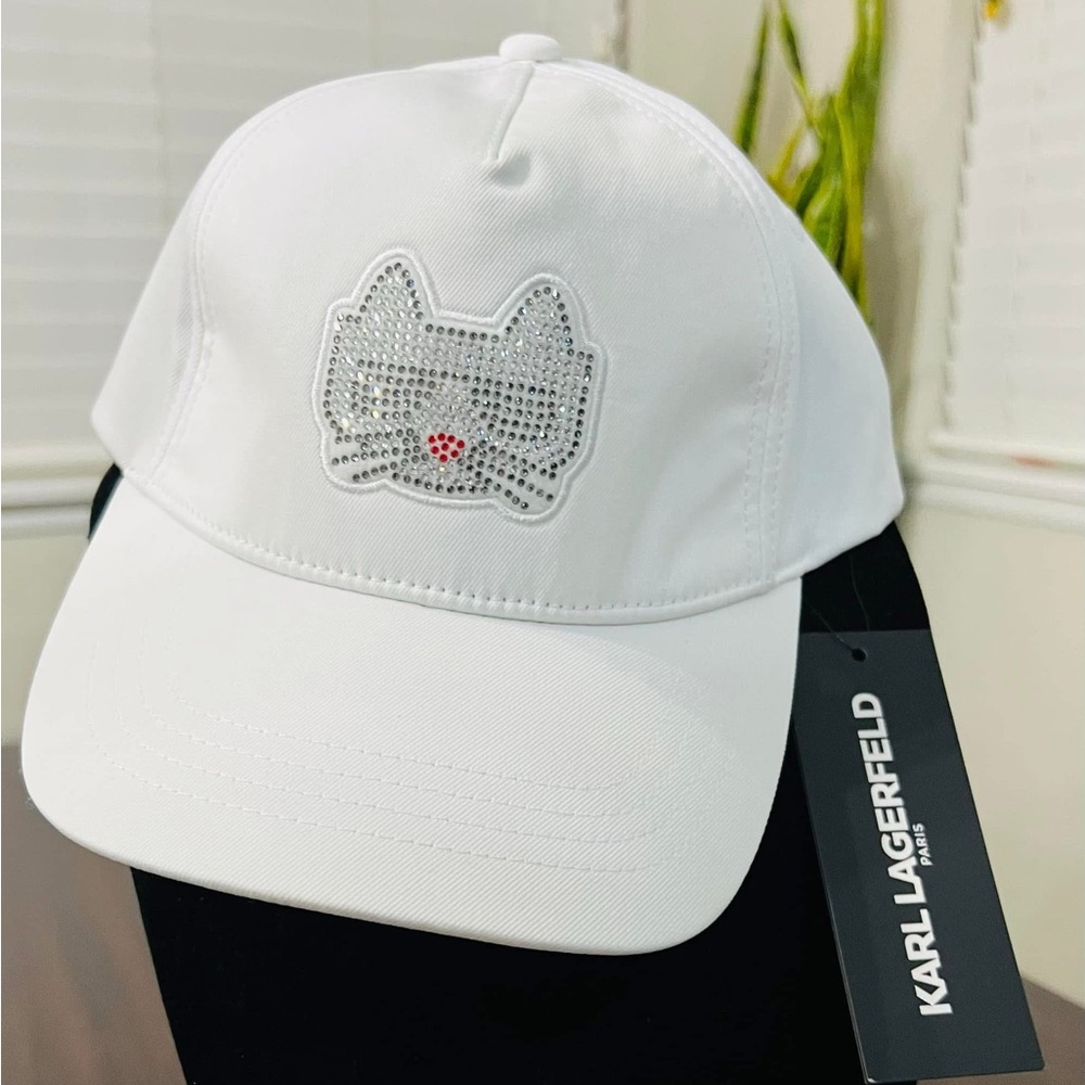 Karl Lagerfeld White Cat Cap